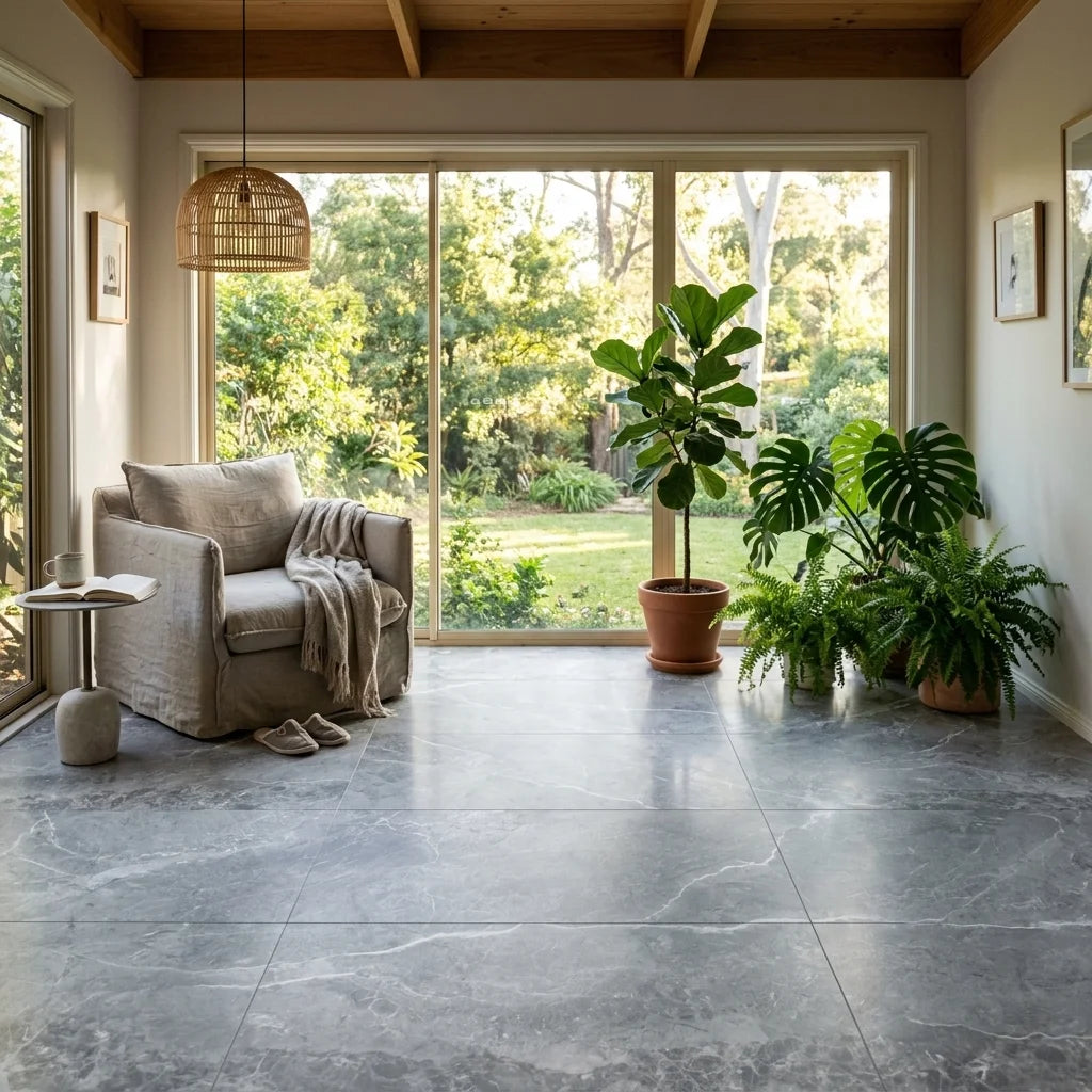 BT584 MYSTERY GREY 1200×600 LAPPATO — sunroom / garden room