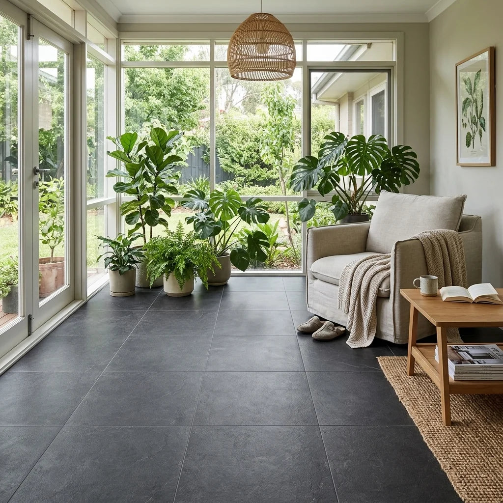 BHCV16 EASY COAL 600X600 LAPPATO — sunroom / garden room