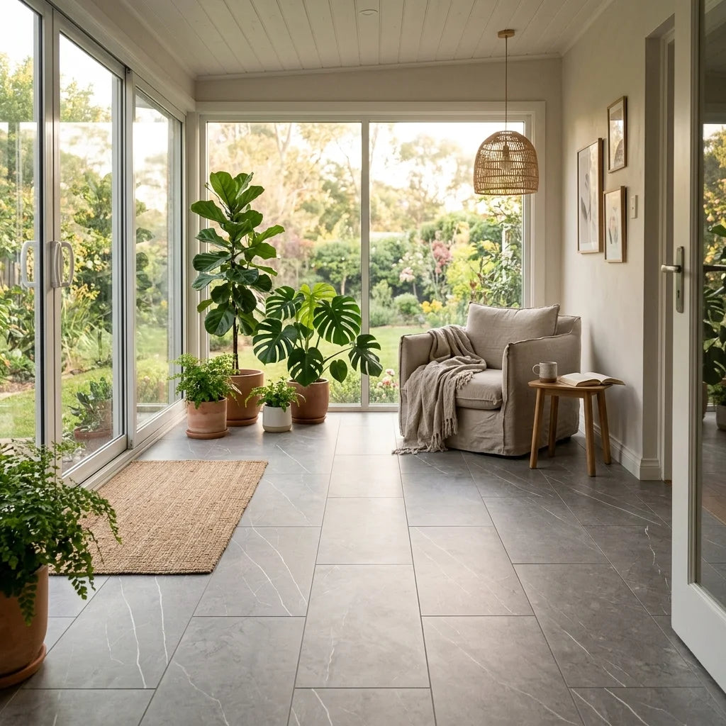 MP.STATUARIO 450X900 — sunroom / garden room