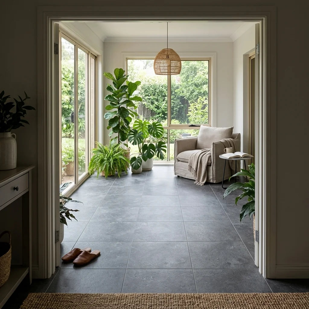 BT1146 SEA DARK GREY 600X600 MATT — sunroom / garden room