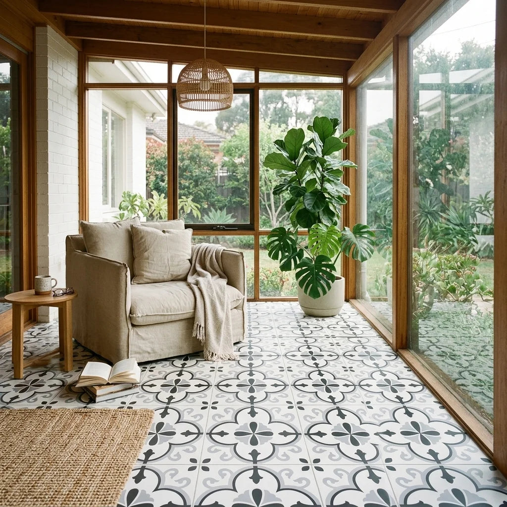 BT3309 RICHMOND BUCKINGHAM 200X200 MATT — sunroom / garden room