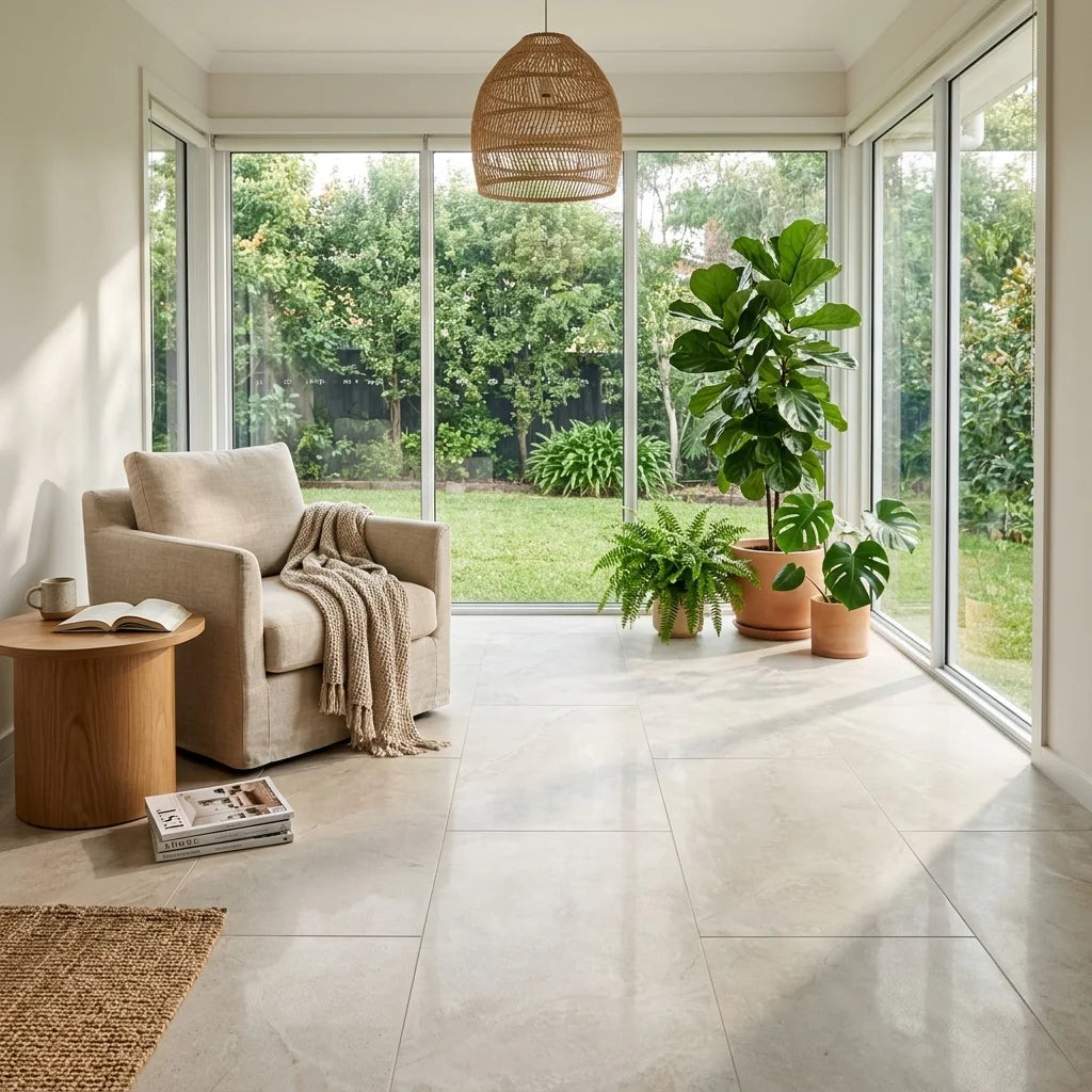BN7033 CHAMPAGNE CREAM POLISH 600X1200 — sunroom / garden room