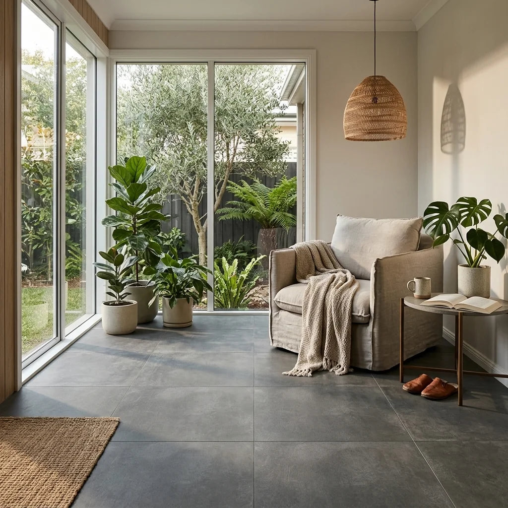 BT990 NINA DARK GREY 600x600 MATT — sunroom / garden room