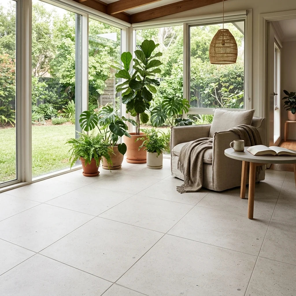 BHCV73 SPAIN BIANCO 600X600 MATT — sunroom / garden room