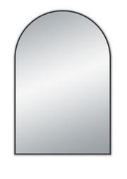 UNI-GUNMETAL GREY ARCH FRAMED MIRROR 600X900MM