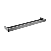 IVANO Series Square Gun Metal Grey Double Towel Rail 800mm