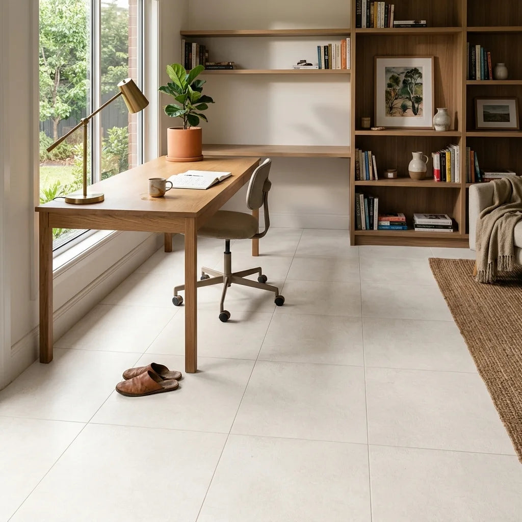 BT3416 KENSEY WHITE 600X600 MATT — study / home office