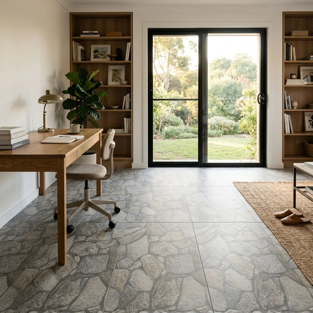 BT816 COBBLESTONE GREY 600X300 MATT — study / home office