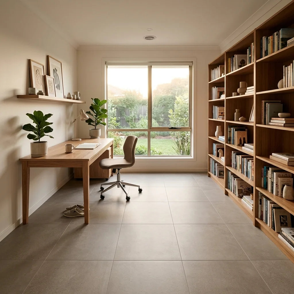 BT195-3 PEARL TAUPE 6X3 MATT — study / home office