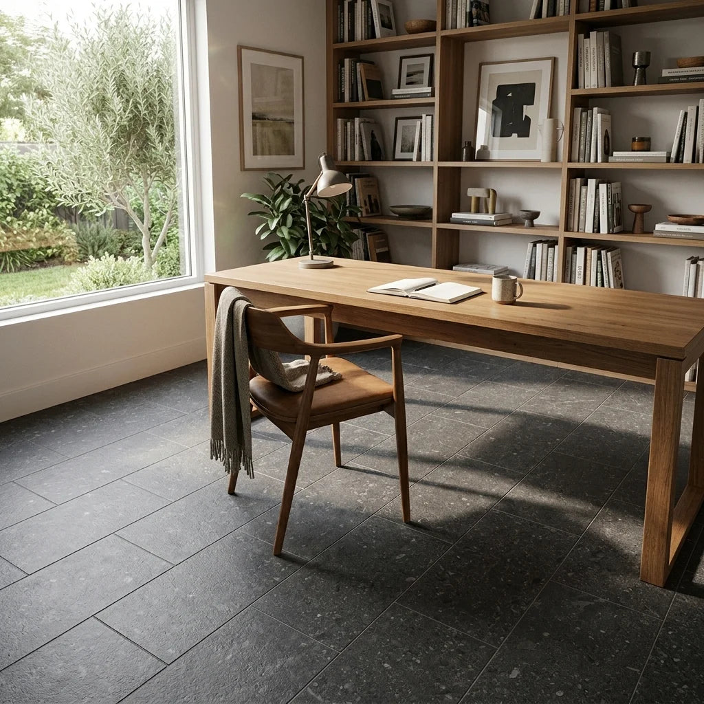 BT392-3 EXPOSED CHARCOAL 300X600 MATT — study / home office