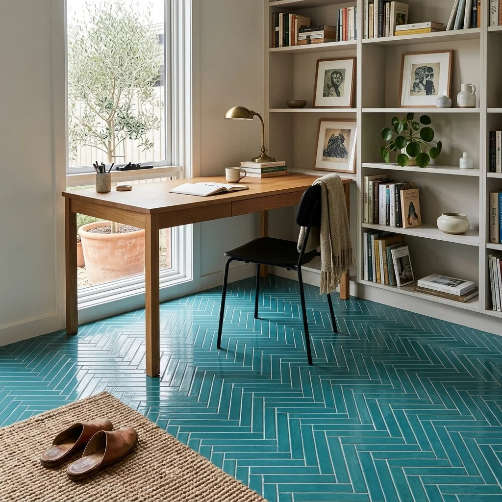 BT671 CLARA TEAL MATT — study / home office