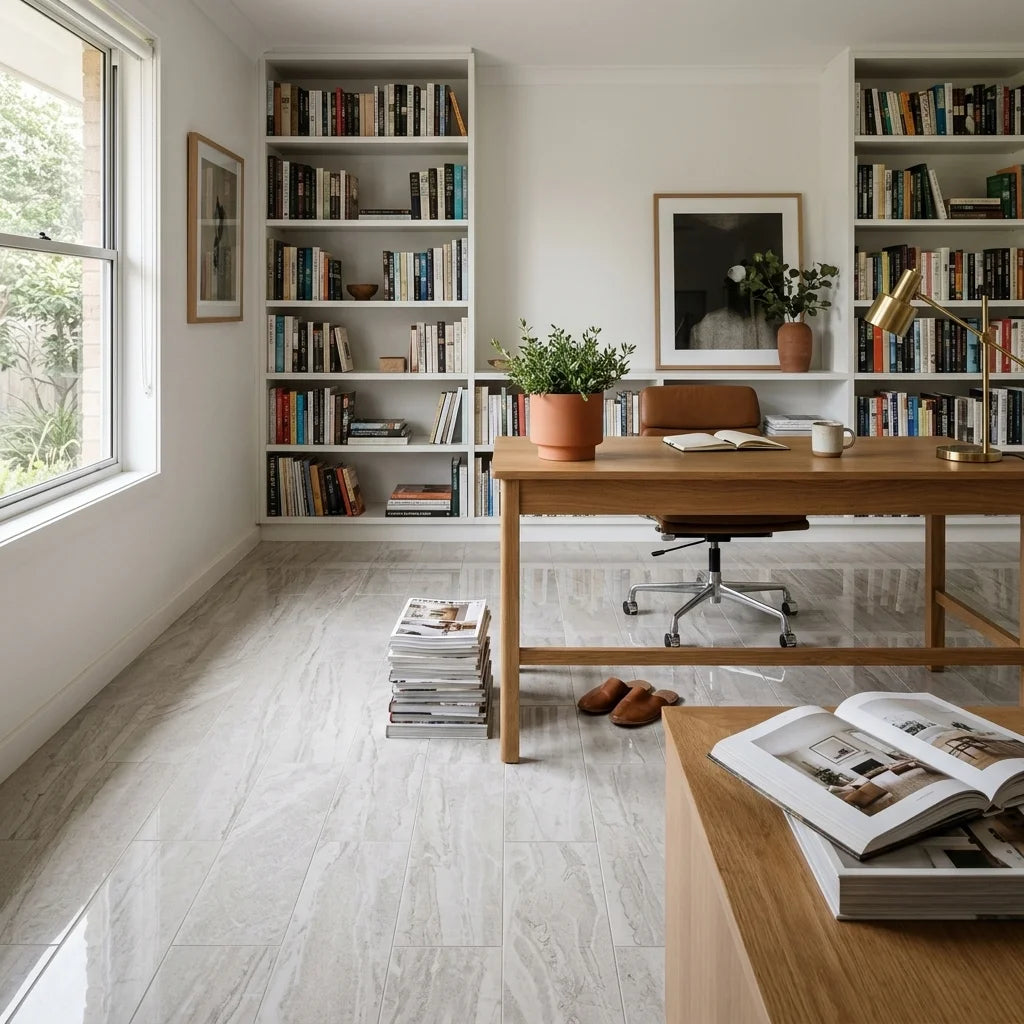 BT116 CLASSY CARAMEL 600X300 POLISHED — study / home office