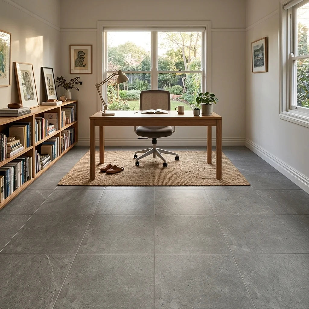 BT549 NORA GREY 600X600 MATT — study / home office