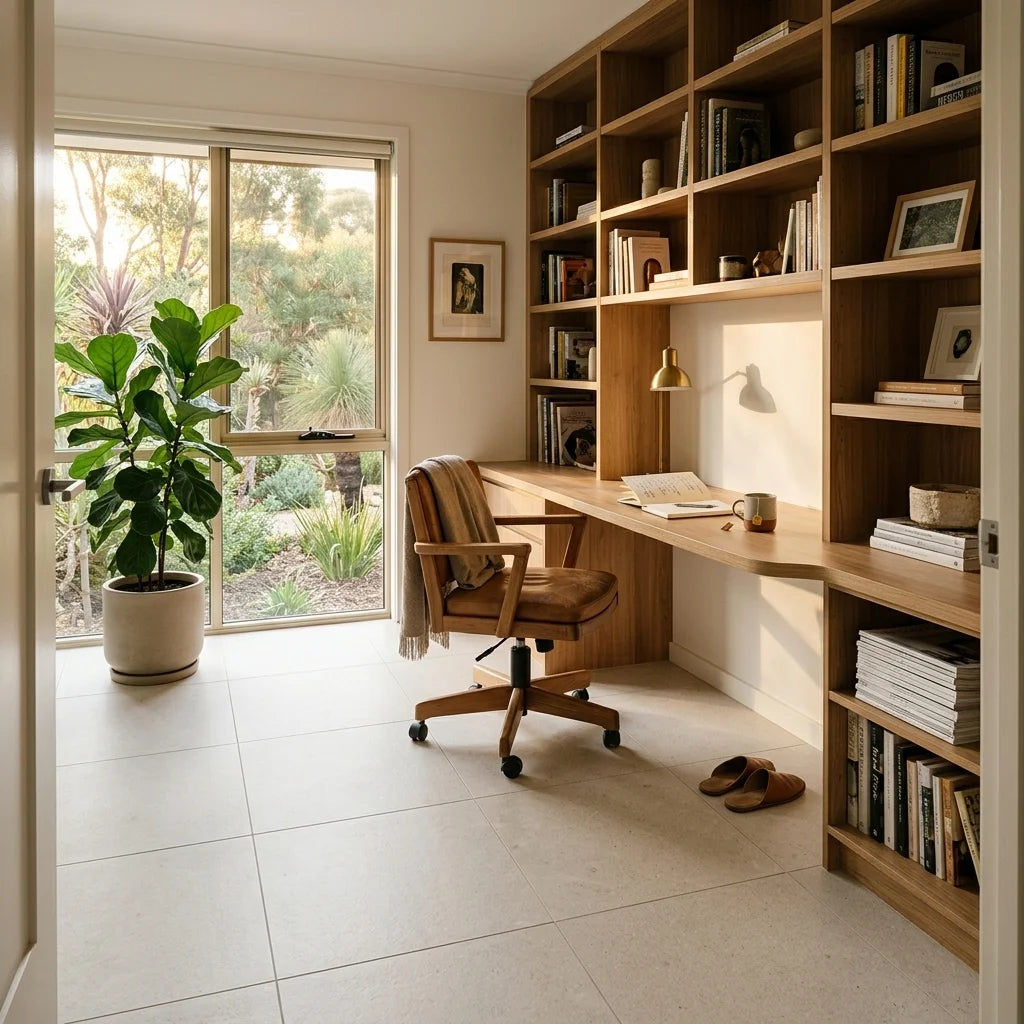 BT547 NORA WHITE 600X600 MATT — study / home office