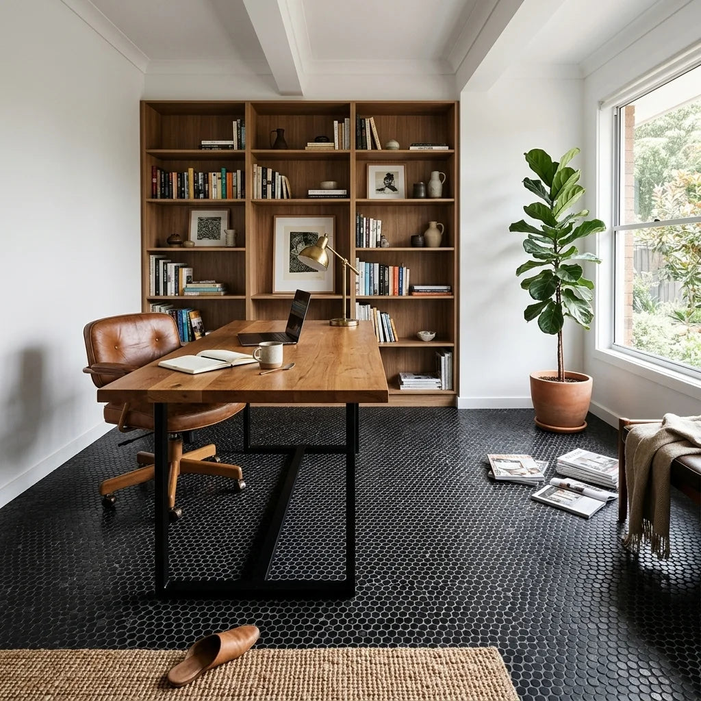 BT654 CLARA BLACK GLOSS — study / home office