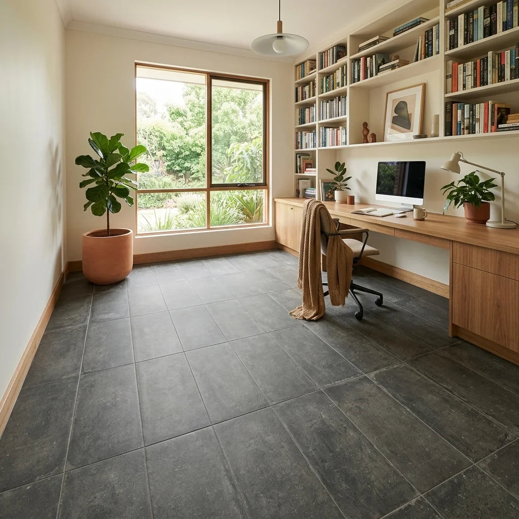 BT430-3 EARTH DARK GREY 300X600 MATT — study / home office