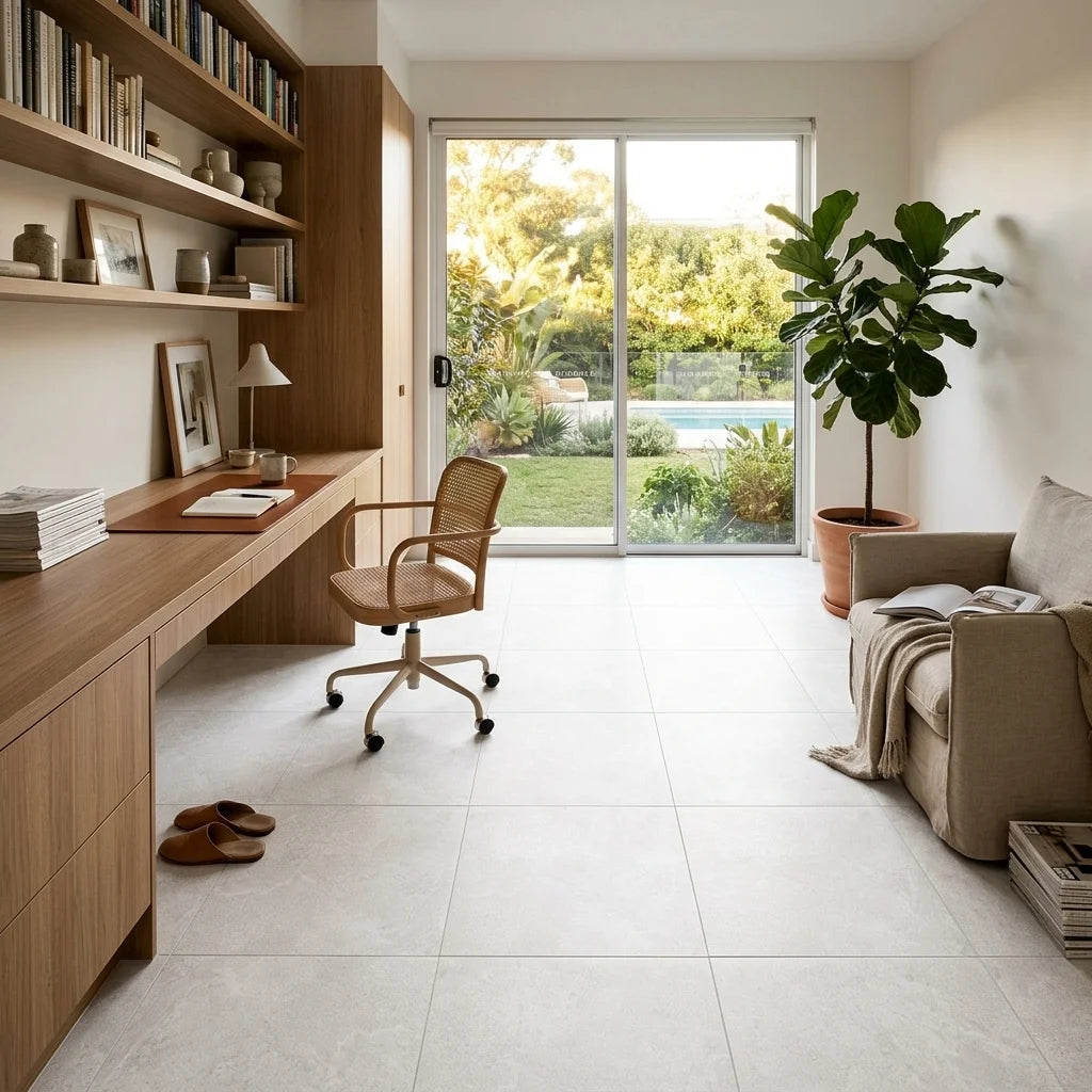 BHF300 ALPINE WHITE 600X600 MATT — study / home office