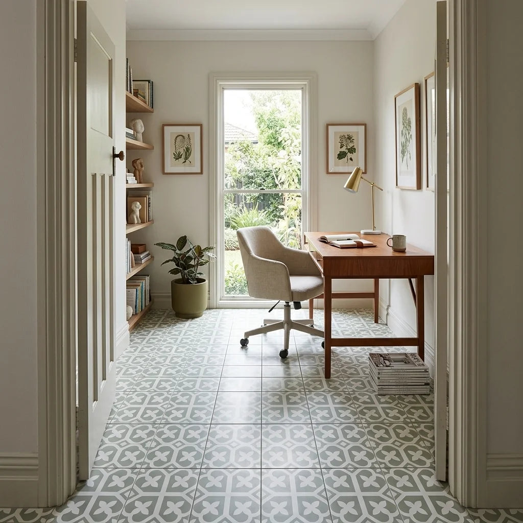 BT700 ASTER LOTUS GREEN 200X200 MATT — study / home office