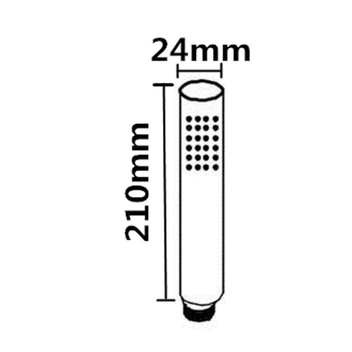 Norico Pentro Round Matte Black Solid Brass Hand Shower Spray
