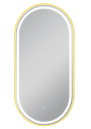 500*1000mm Matte Brushed Gold Non-L uminous Frame Mirror Mounted Vertical or Horizaontal