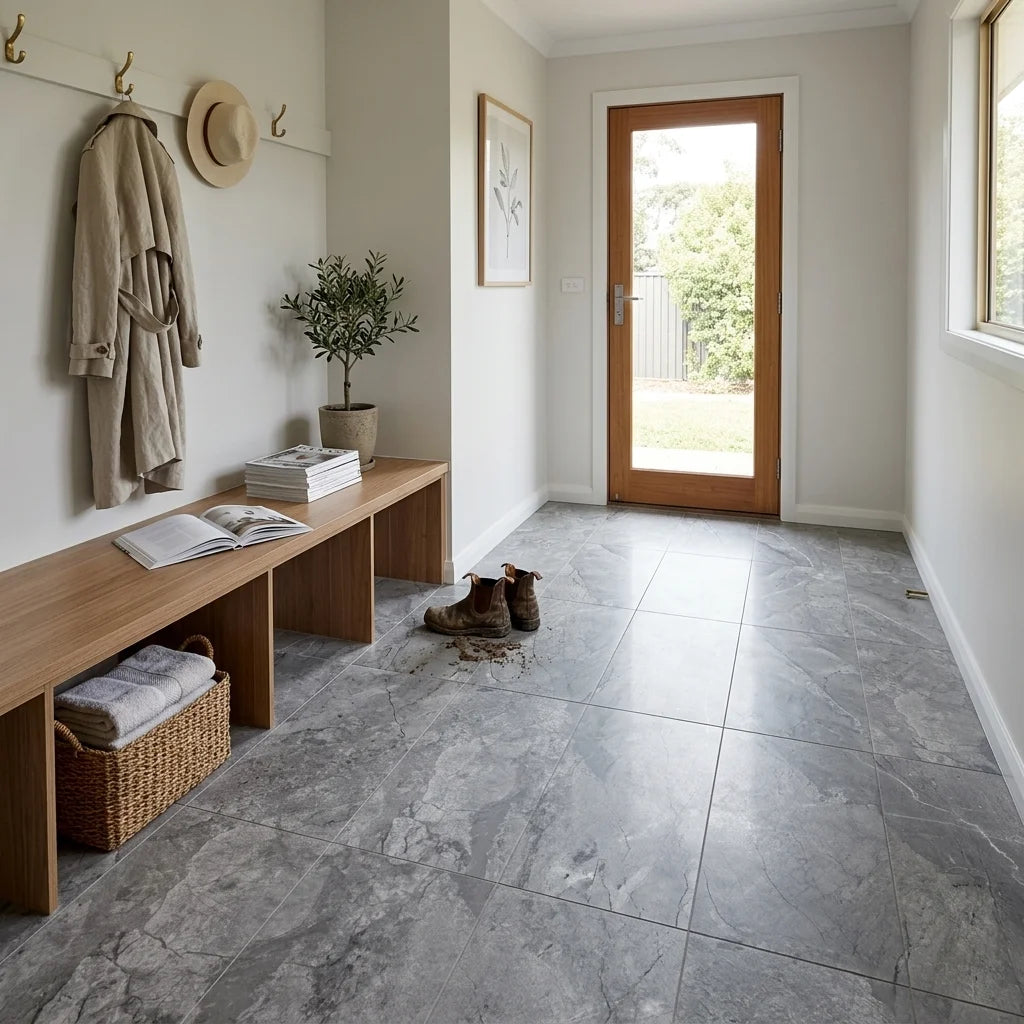 BHCV148 MYSTERY GREY 600X300 POLISHED — mudroom / laundry