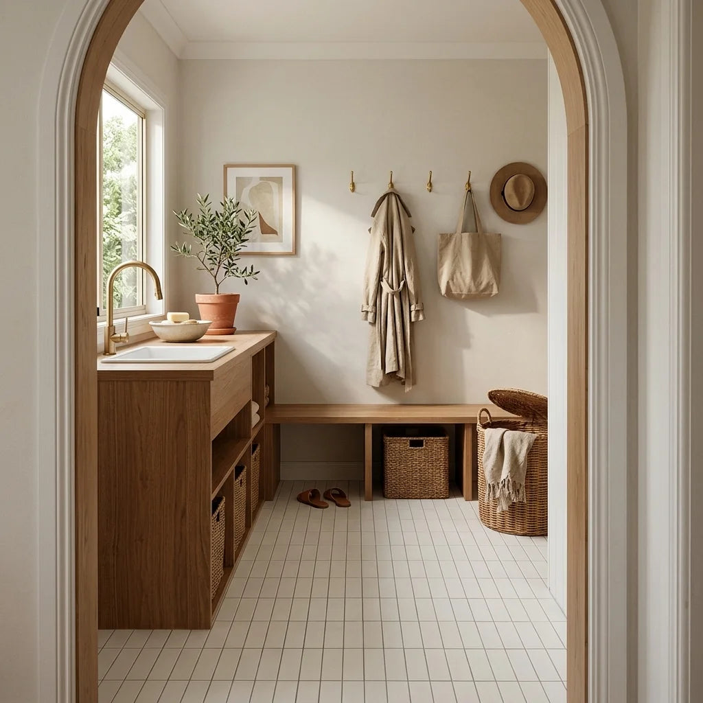 BHCV153 Bar white MATT 32.5*145 — mudroom / laundry