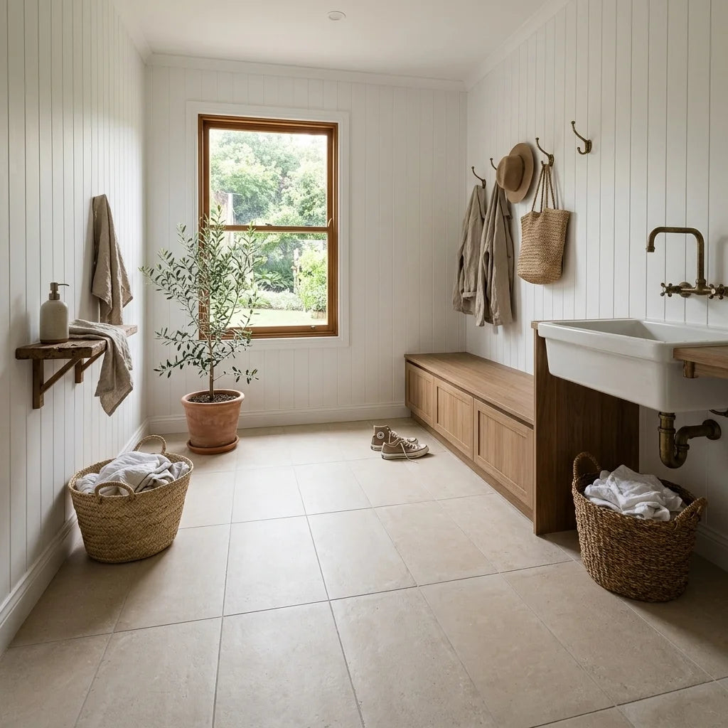 BT989-3 NINA BEIGE 300X600 MATT — mudroom / laundry