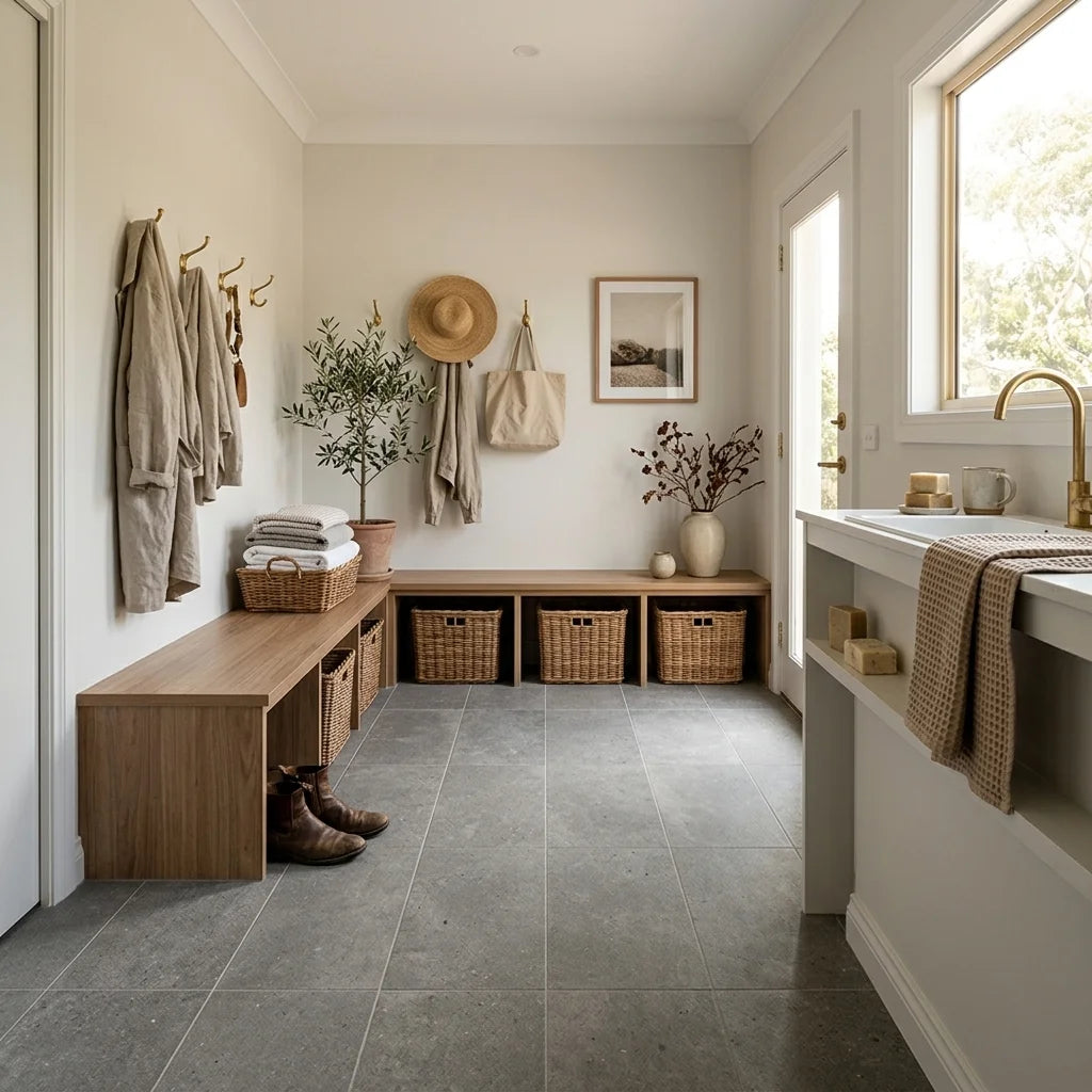 BT549-3 NORA GREY 300X600 MATT — mudroom / laundry