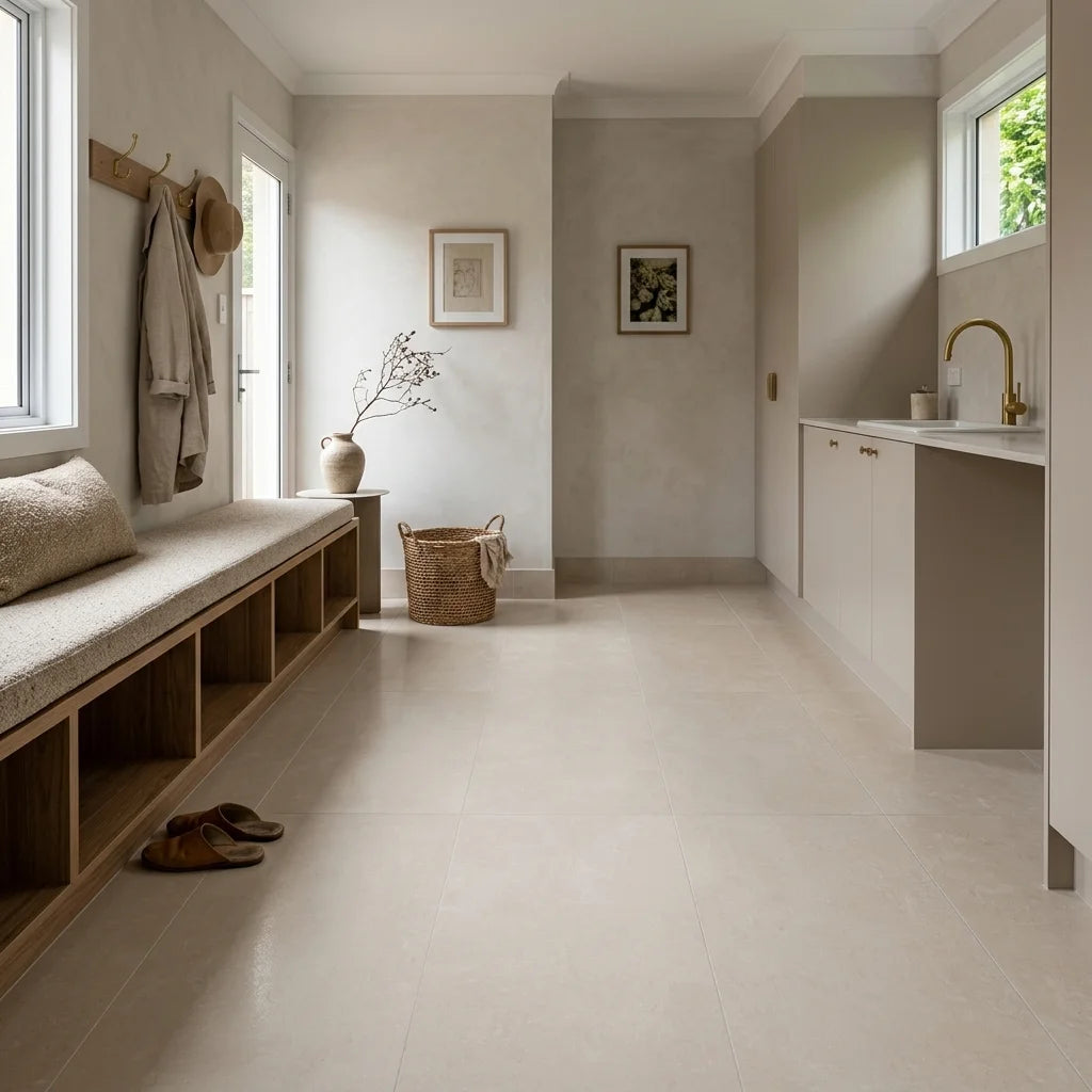 BHCV95 NINA BEIGE 1200X600 LAPATTO — mudroom / laundry