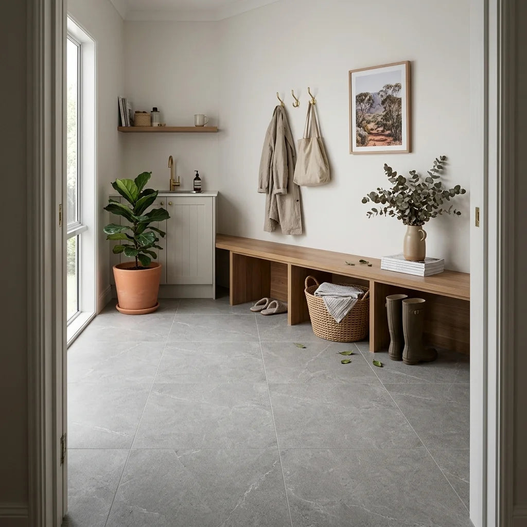 BHCV13 EASY CINDER SMART-TECH 600X600 MATT — mudroom / laundry