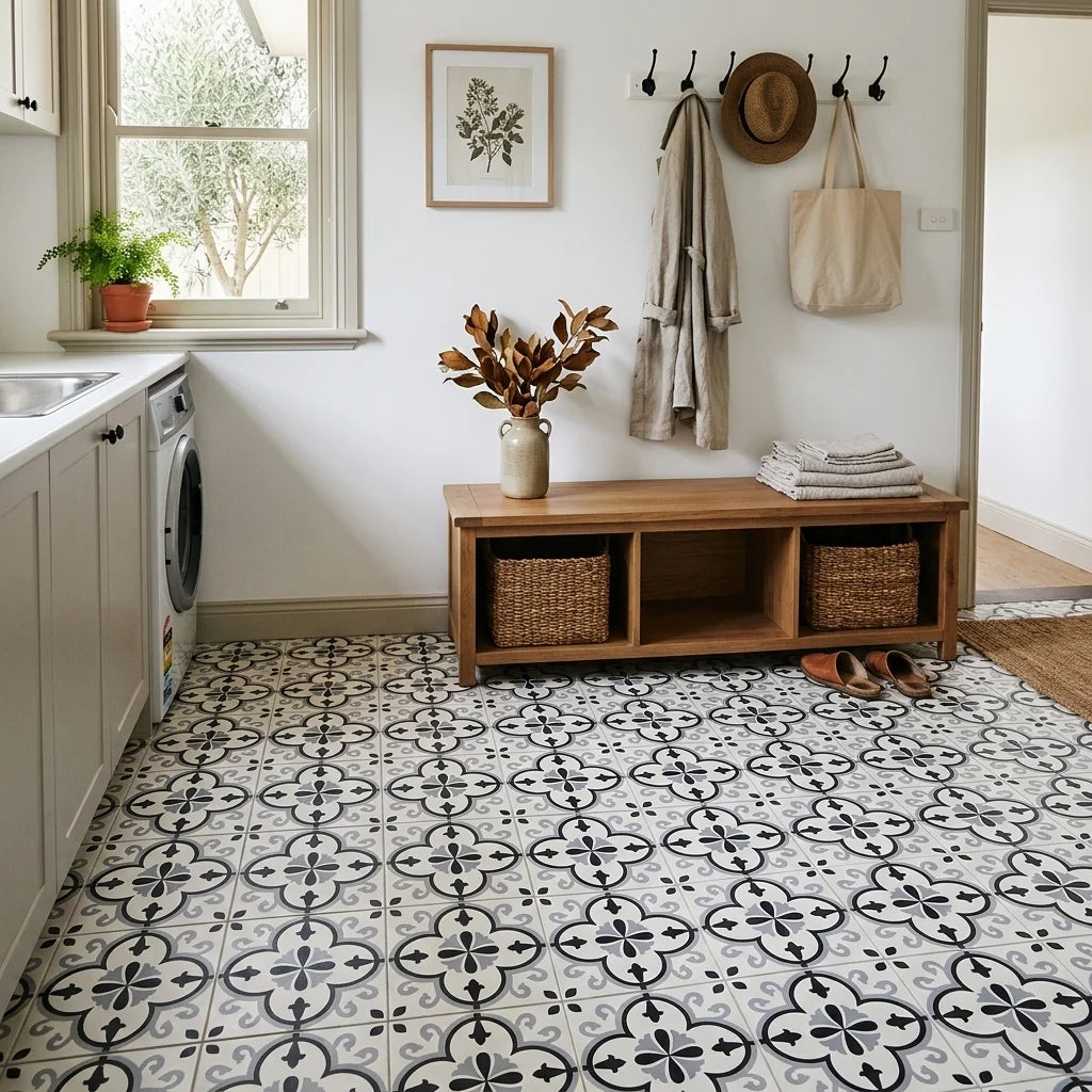 BT3309 RICHMOND BUCKINGHAM 200X200 MATT — mudroom / laundry