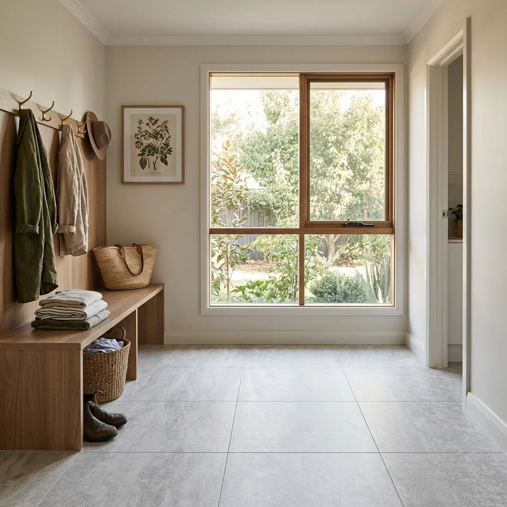 BHCS103 CANE NAVONA 600X600 SMOOTH GRIP — mudroom / laundry
