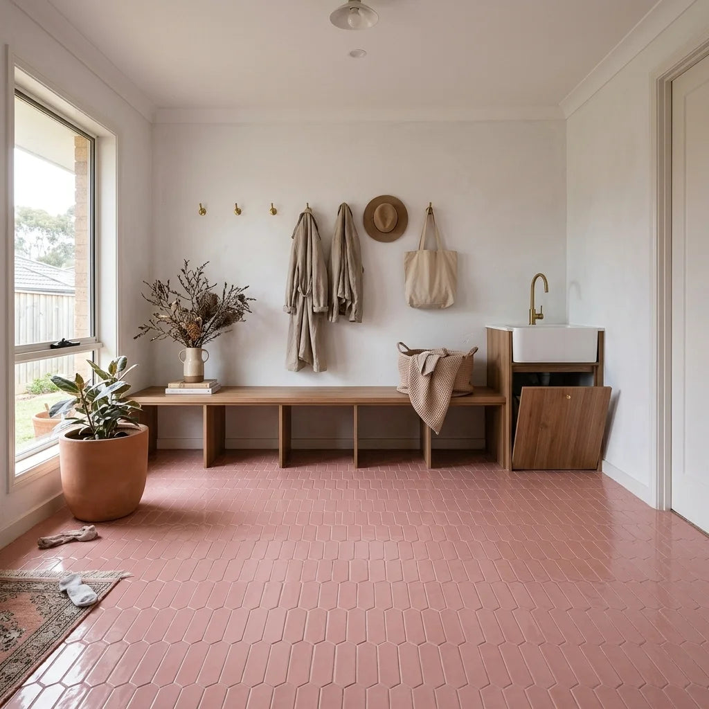 BT679 CLARA PINK MATT — mudroom / laundry