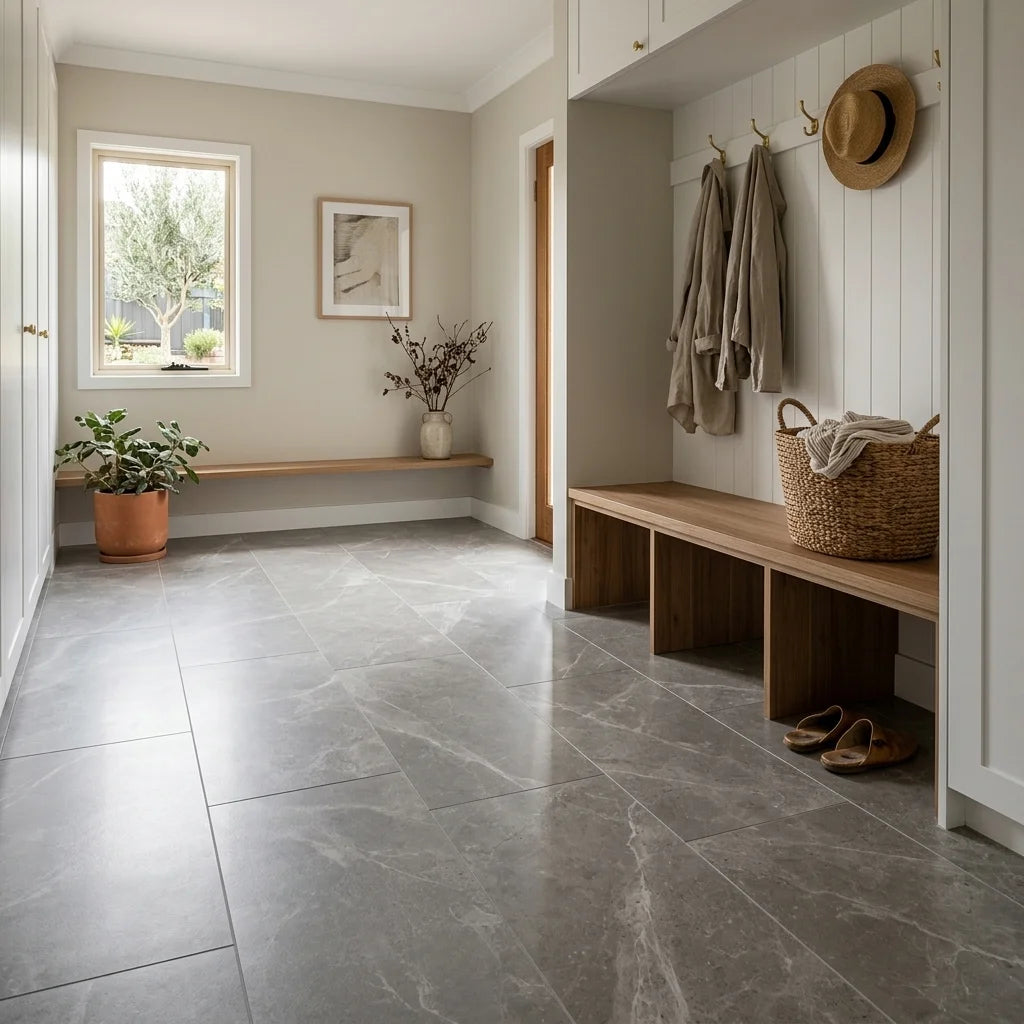 BT3398 PARADISE STONE GREY MARBLE 600X1200 POLISHED — mudroom / laundry