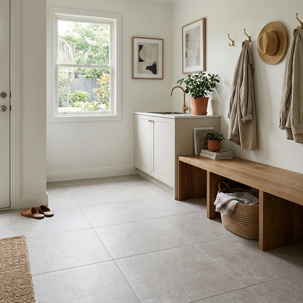 BT548 NORA SILVER 600X600 MATT — mudroom / laundry