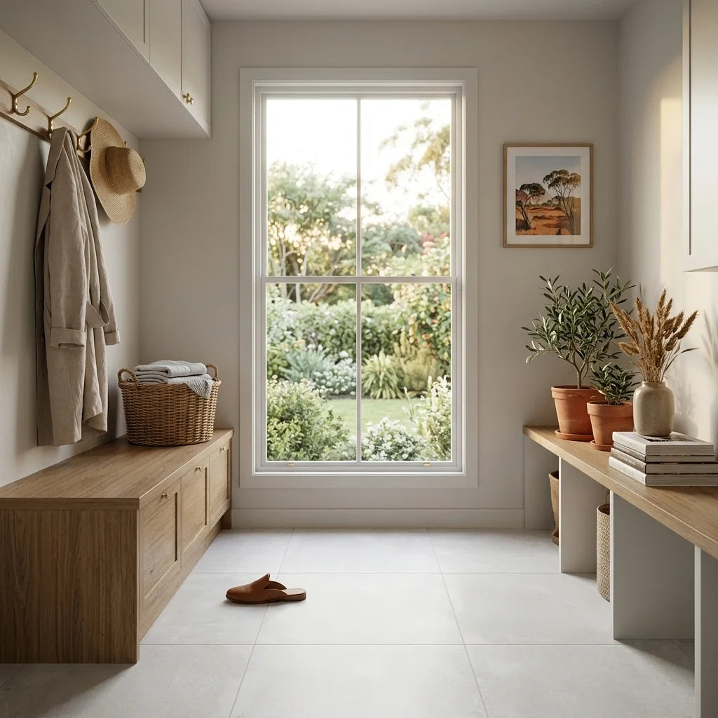 SLIM BANON 6X6 — mudroom / laundry