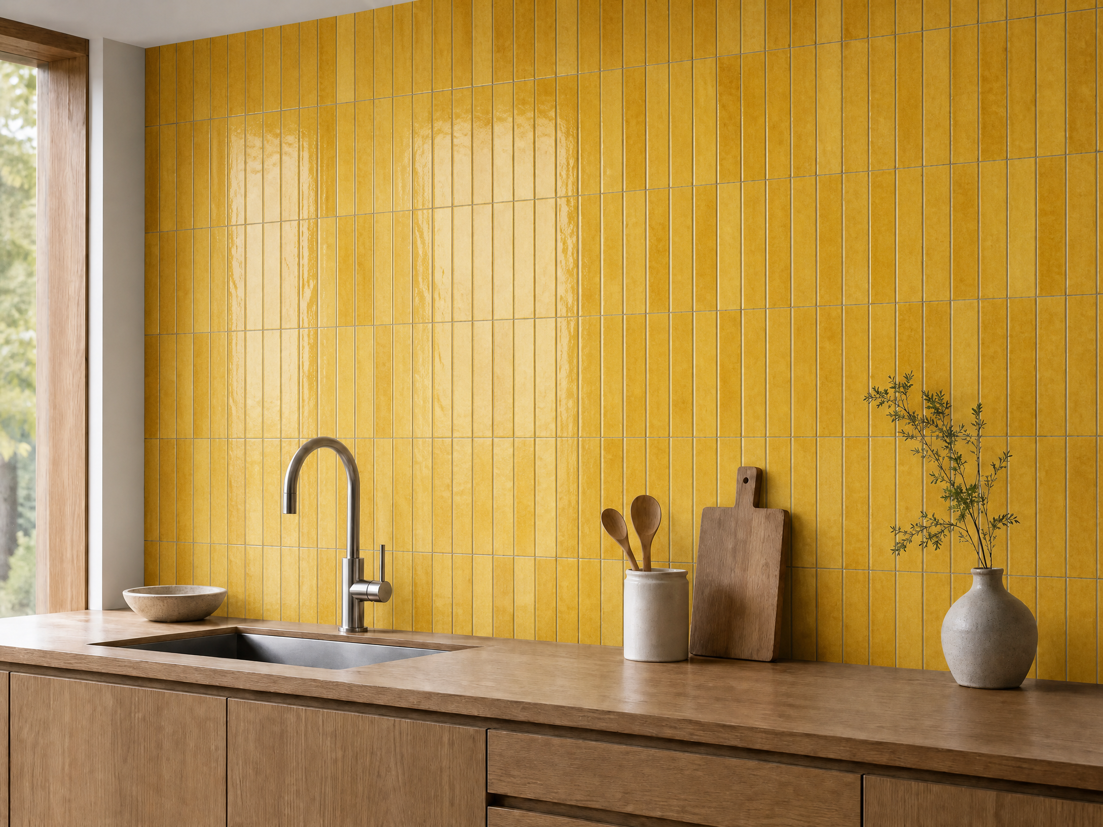 BHCS164 Cartier Mustard 60 x240 mm Gloss
