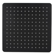 Square Black ABS Rainfall Shower Head 200mm