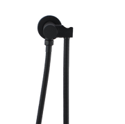 Round Black Hand held Shower Bracket Holder