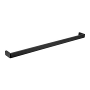 IVANO Series Square Black Single Towel Rail 800mm
