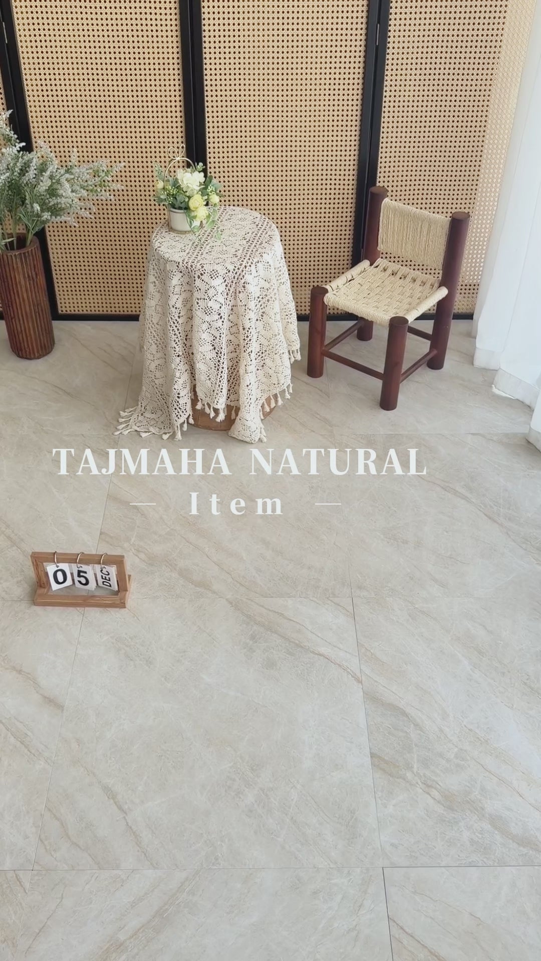 Load video: BH363 Taj Mahal Natural Stone Touch 600 x 600