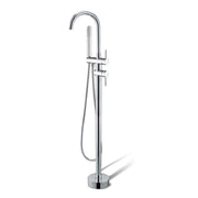 Norico Pentro Round Chrome Freestanding Bath Mixer With Hand held Shower