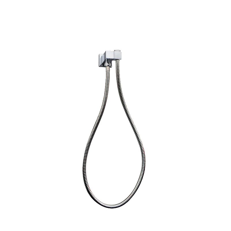 Norico Esperia Chrome Square Shower Holder Wall Connector & Hose