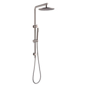 Norico Pentro 250mm Brushed Nickel Round Handheld Shower Station