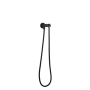 Norico Pentro Matte Black Round Shower Holder Wall Connector & Hose