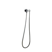 Norico Pentro Brushed Nickel Round Shower Holder Wall Connector & Hose