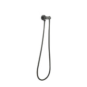 Norico Pentro Gun Metal Grey Round Shower Holder Wall Connector & Hose