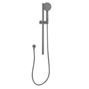 Norico Pentro Gun Metal Grey Round Handheld Shower Rail Set