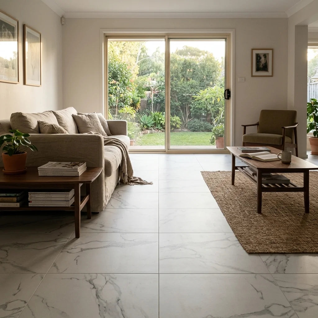 Statuario Matt — living room