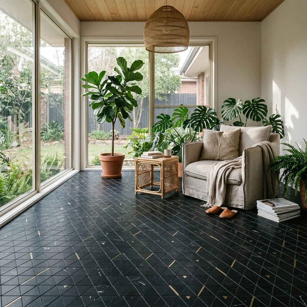 BT3335 GOLDEN FORMES NERO MARQUINA 298x256 — garden room / sunroom